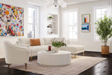 Serena 3-Piece Performance Velvet Chaise Sectional