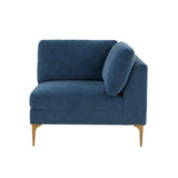 Serena Performance Velvet Modular Armless Chair