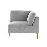 Serena Performance Velvet Modular Armless Chair