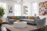 Serena 3-Piece Performance Velvet L-Sectional