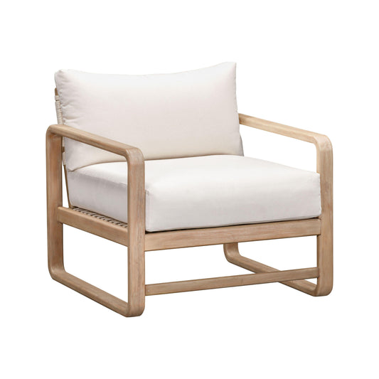 Palata Cream Performance Fabric Outdoor Accent Chair