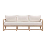 Palata 84" Cream Performance Fabric Outdoor Sofa