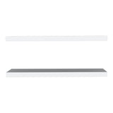 TUHOME Ecco 31.5-Inch Floating Shelves Set of Two with Hidden Brackets, Modern Wall-Mounted Shelves for Bedroom, Bathroom or Living Room Décor, Minimalist Display and Storage Solution for Books, Photos and Accessories