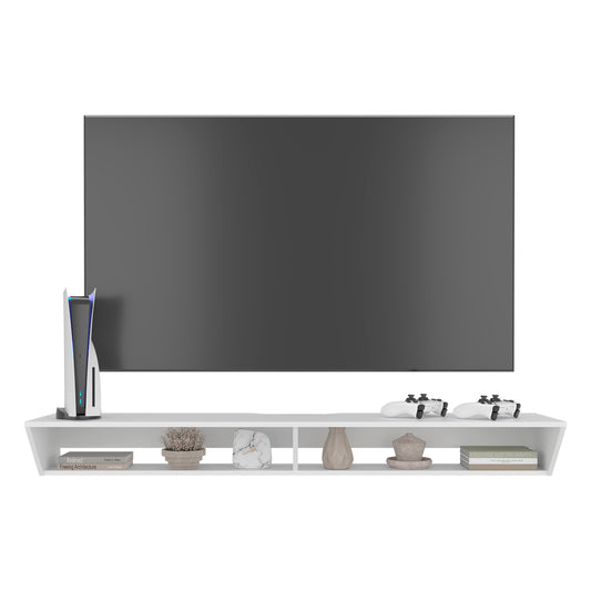 Russel 65" TV Stand with 3 Open Shelves, Modern Media Console for Living Room Entertainment Storage