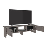 Dago 65" TV Stand with 4 Open Shelves, 2 Doors, Modern Media Console for Living Room Entertainment Storage