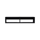 TUHOME Rockwood Floating TV Stand Wall-Mounted Entertainment Shelf with Wide Top Surface, Dual Open Storage Compartments, Integrated Cable Management System and Modern Space-Saving Design for Living Rooms or Offices