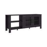 Freedom 65" TV Stand with 5 Open Shelves, 2 Doors, Modern Media Console for Living Room Entertainment Storage