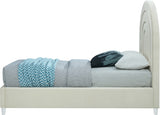 Rainbow Acrylic Contemporary Bed with Elegant Tufted Headboard and Chic Supportive Design