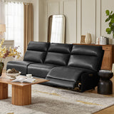 Raphael Genuine Leather Power Reclining Sectional with USB and Type-C