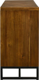Reed Antique Coffee Mid Century Dresser with Metal Base – Chic, Minimalist Storage Solution