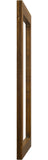 Reed Mid Century Mirror - Chic Antique Coffee Finish, Stylish Inlaid Wood Design for Modern Spaces