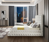 Revel Luxurious Velvet Bed with Deep Button Tufting and Tall Headboard for Ultimate Comfort