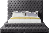 Revel Luxurious Velvet Bed with Deep Button Tufting and Tall Headboard for Ultimate Comfort
