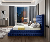 Revel Luxurious Velvet Bed with Deep Button Tufting and Tall Headboard for Ultimate Comfort
