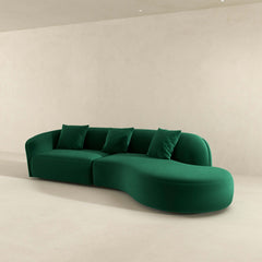 Elijah Japandi Style Curvy Sectional Sofa