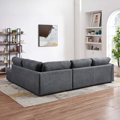 Glander Mid-century Modern Cozy Sectional Sofa