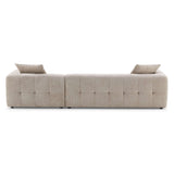 Kaynes Right Sectional Mocha Boucle Sofa