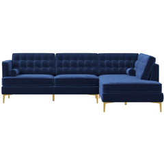 Brooke Mid-Century Modern  Sectional Sofa