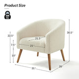 Rita 30" Wide Boucle Armchair
