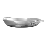 Mauviel M'ELITE Hammered 5-Ply Round Pan With Cast Stainless Steel Handles