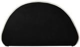 Rudy Contemporary Plush Faux Shearling Fabric Bed with Rounded Headboard for Modern Bedrooms