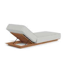 Shop Harbour Santorini Outdoor Sun Lounge (Teak Natural  Copacabana Sand)