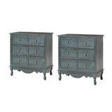 Galatea 30" Tall 3 - Drawer Nightstand Chest With Charging Station(Optional Types)