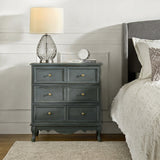Galatea 30" Tall 3 - Drawer Nightstand Chest With Charging Station(Optional Types)