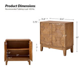 Kamu 30" Tall 2 - Door Accent Cabinet(Optional Types)