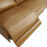 Raphael Genuine Leather Power Reclining Sectional with USB and Type-C