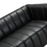 Rowan Genuine Leather Vinyl Office Sofa -83"