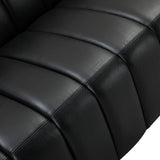 Rowan Genuine Leather Vinyl Office Sofa -83"