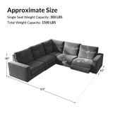 EliteNest Smart Modular Sofa Easy Assembly with Power Recliners