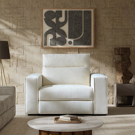 Kenny Single Recliner White