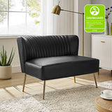 Agnes Vegan Leather Loveseat