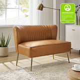 Agnes Vegan Leather Loveseat