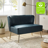 Agnes Vegan Leather Loveseat