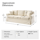 Belanda Sofa Linen Fabric with Removable Slipcover