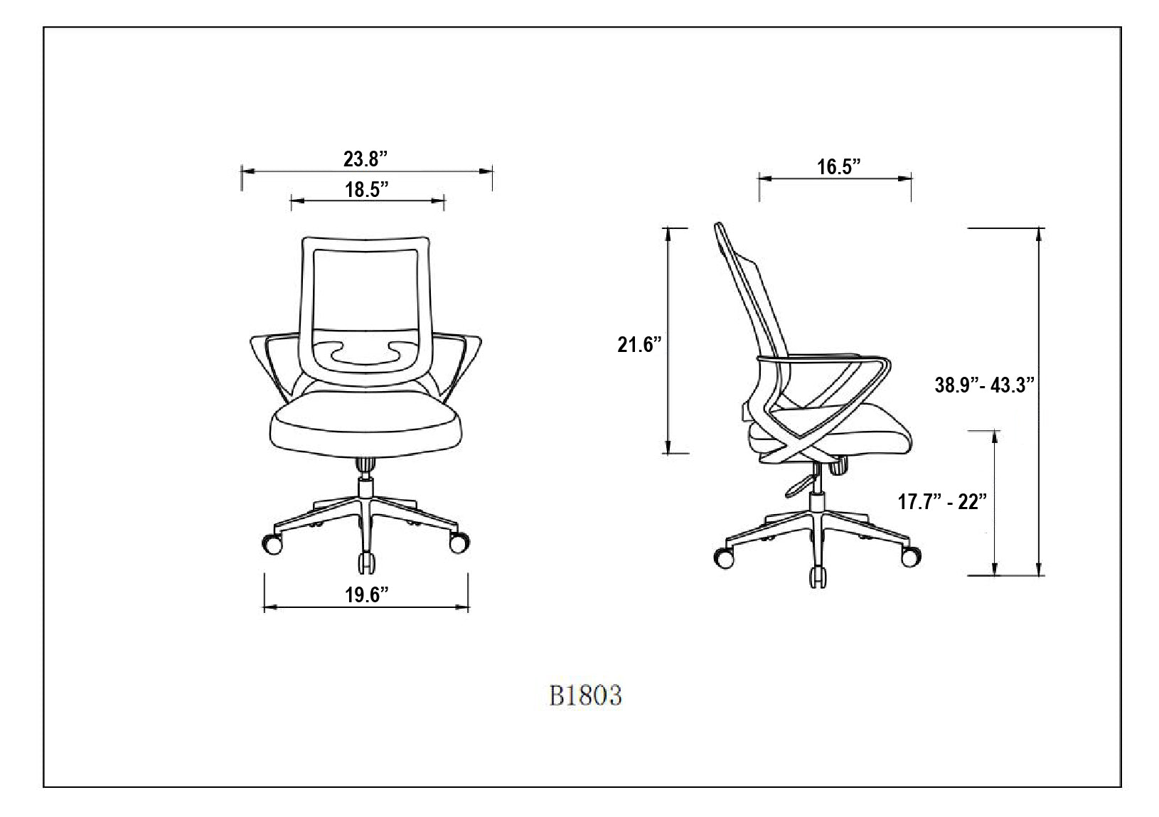 Office Set, Hutch Desk + Office Chair