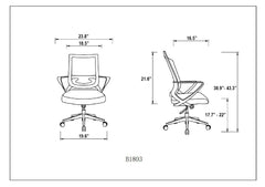 Office Set, Hutch Desk + Office Chair