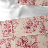 Archamps Toile Red Coverlet Set