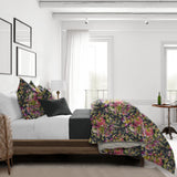 Athena Linen Charcoal Duvet Cover Set