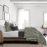 Athena Linen Heather Gray Comforter Set