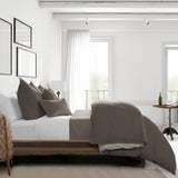 Classic Waffle Mocca Comforter Set