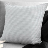 Classic Waffle White Decorative Pillows