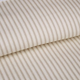 Cruz Ticking Stripes Taupe-Ivory Coverlet Set