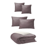 Nuha Plum Coverlet Set