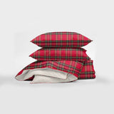 Royal Plaid Red Duvet Cover Set