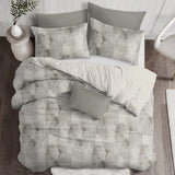Thiago Linen Taupe (Marble) Duvet Cover Set
