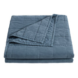 Cotton Canvas Box Stitch Coverlet Set
